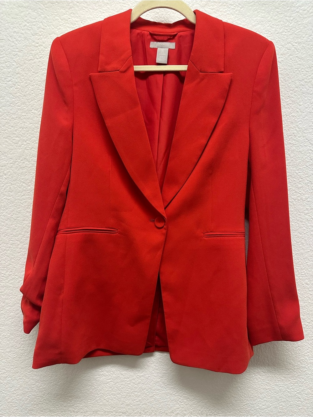 Women's Red Single-Button Blazer - H&M